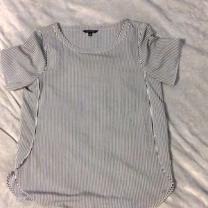 Black and white striped Banana Republic Tunic